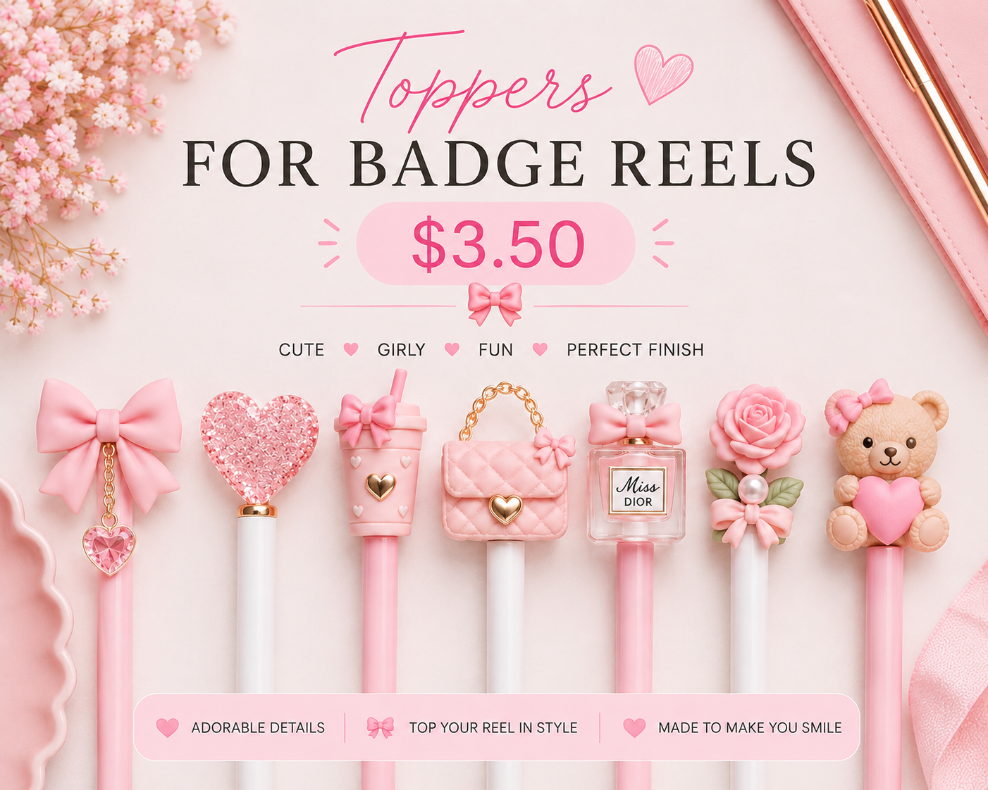 Pen Character Toppers-Live Claim Only
