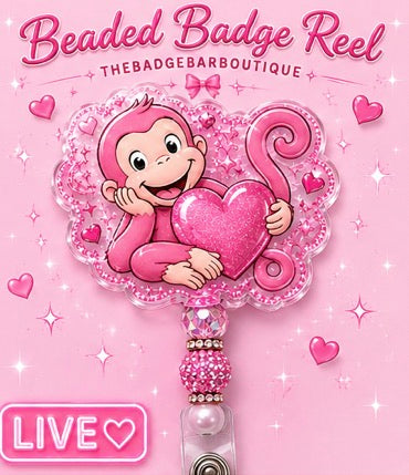 Beaded Badge Reel-Live Claim Only!